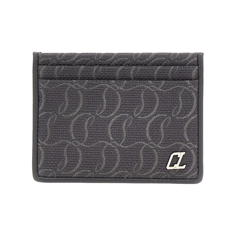 Christian Louboutin Kios Jacquard Monogram Card Holder-0