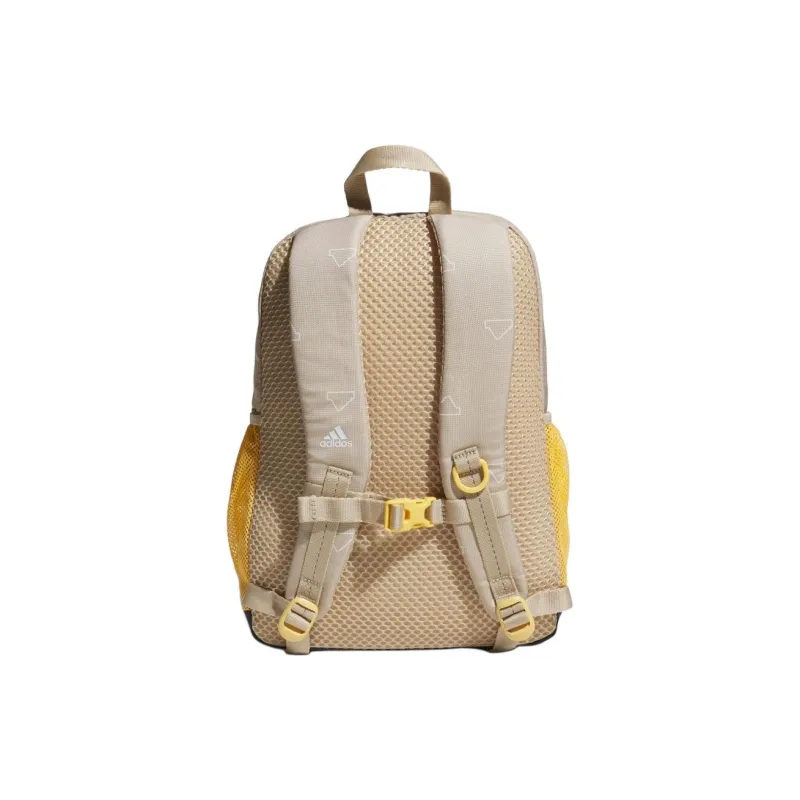 Adidas Fabric Backpack Medium Size Men's Brown & Yellow-4