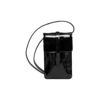 INES DE LA FRESSANGE Cow Leather Crossbody Bag With Cell Phone Pouch Regular Women's Black