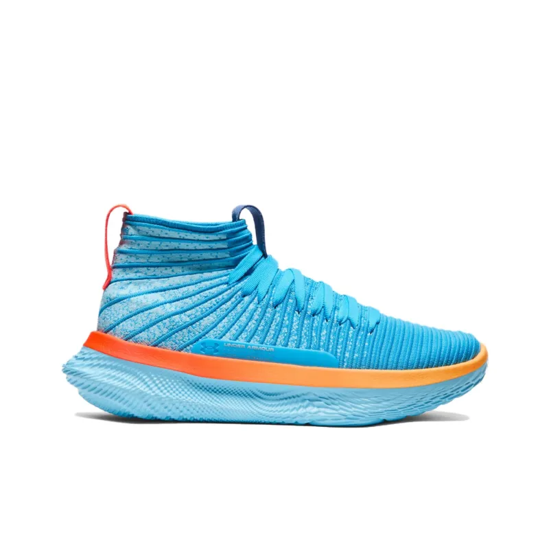 Under Armour FUTR X ELITE Anti Slip Wear Resistant Mid Top Basketball Shoes Unisex Blue-1