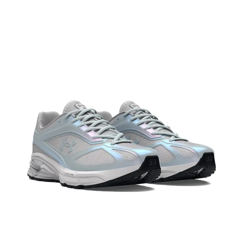 Under Armour HOVR Apparition Anti Slip And Wear Resistant Breathable Low Top Running Shoes Unisex Silver Blue-2