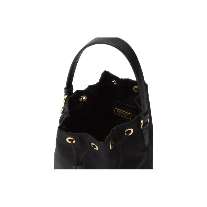 PRADA Re-EditionRe-Nylon Recyclable Nylon Bucket Bag Handbag Shoulder Bag Crossbody Bag Mini Women's Black-6