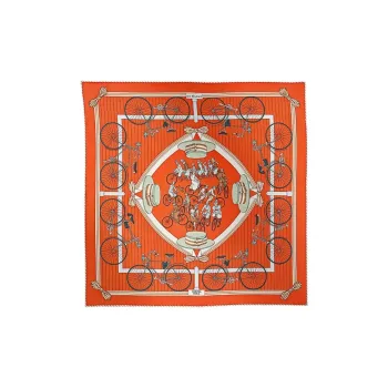 HERMES Les Becanes Silk Scarves Women's