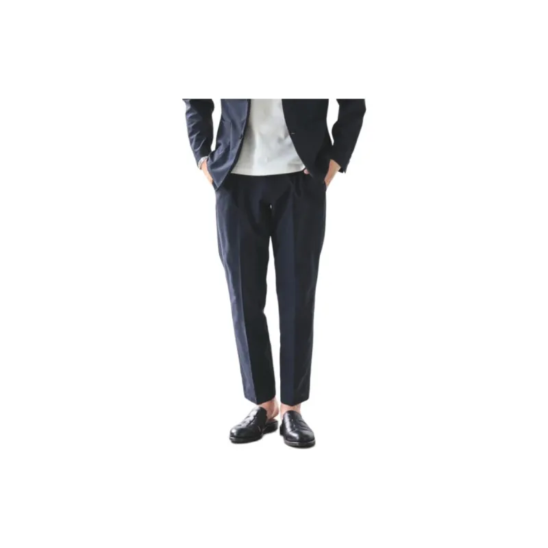 Beams Casual Pants Men Marine Blue-2