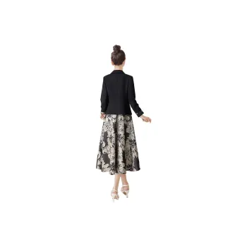 Cypress House Skirt Set Women's Black+Champagne Gold