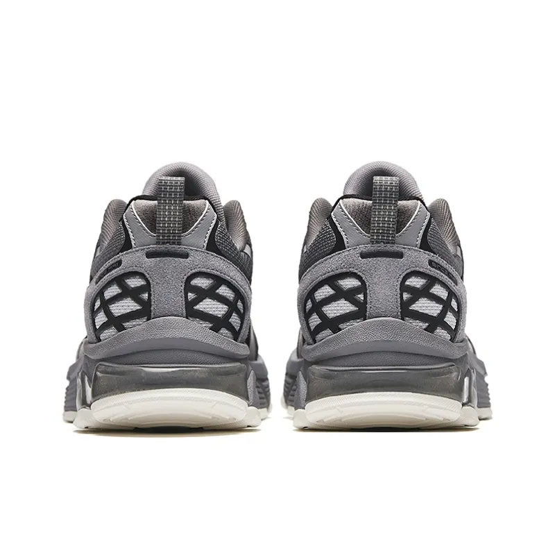 Anta Life Collection Anti-Slip Wear-Resistant Low-Top Casual Shoes Men's Black Gray-3