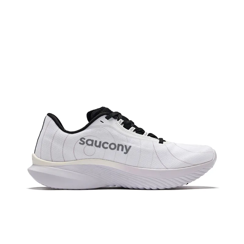 Saucony Coverage Moisture Wicking Breathable Low Top Running Shoes Men's White-1