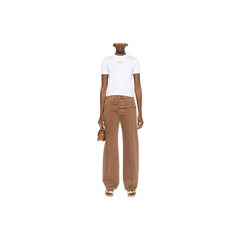 Jacquemus Le T Shirt Gros Grain 'White'-1