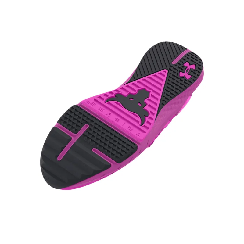 Under Armour Project Rock BSR 4 Anti-Slip Wear-Resistant Low-Top Training Shoes Women's Purple-4