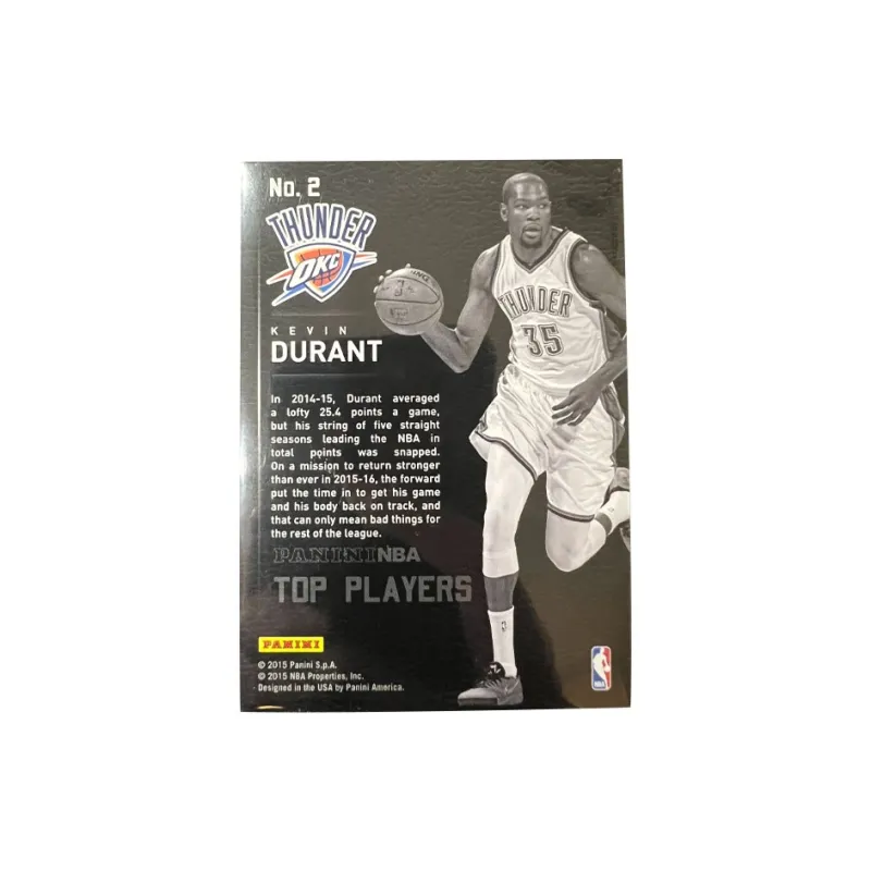 PANINI Thunder Kevin KD Gold Pen Signature Player Card Rare Card Sports Cards 1 Pc-1