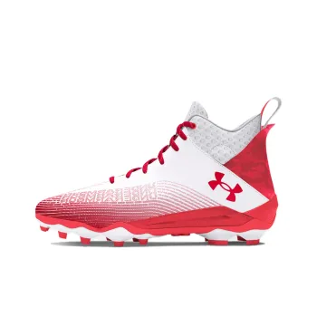 Under Armour Hammer 2 Anti Slip Wear Resistant Soccer Shoes Men's White Red