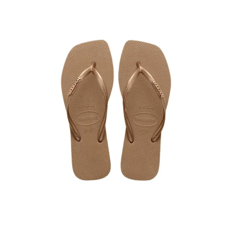 Havaianas Square Flip Flops Women's Rose Gold-4