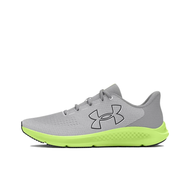 Under Armour Charged Pursuit 3 Wear-Resistant Slip-Resistant Low-Top Running Shoes Women's Gray Green-0