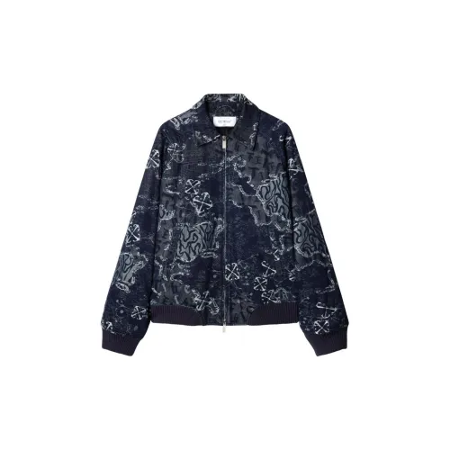 OFF-WHITE Patterned-jacquard Bomber Jacket