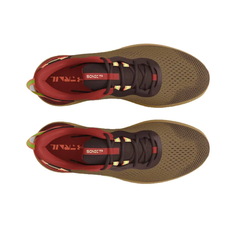 Under Armour Anti Slip Wear Resistant Low Top Running Shoes Unisex Brown-3