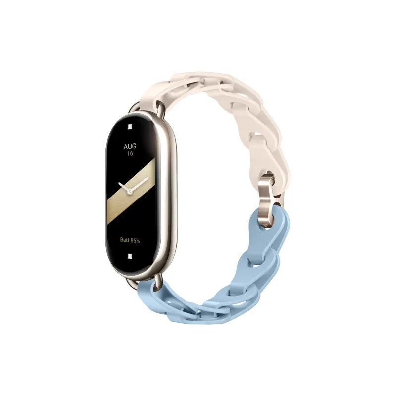 Watchbond Compatible With Xiaomi Smart Band 9/8 Xiaomi Compatibility Watch Band All Silicone Material-8