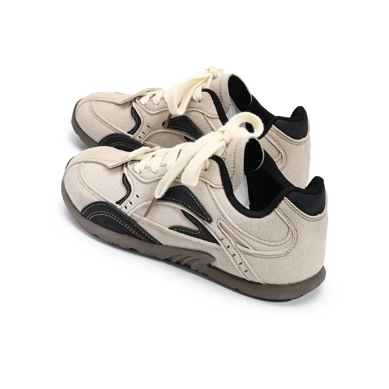 Feiyue Skateboard Shoes Women's Low Top Brown/Khaki-5