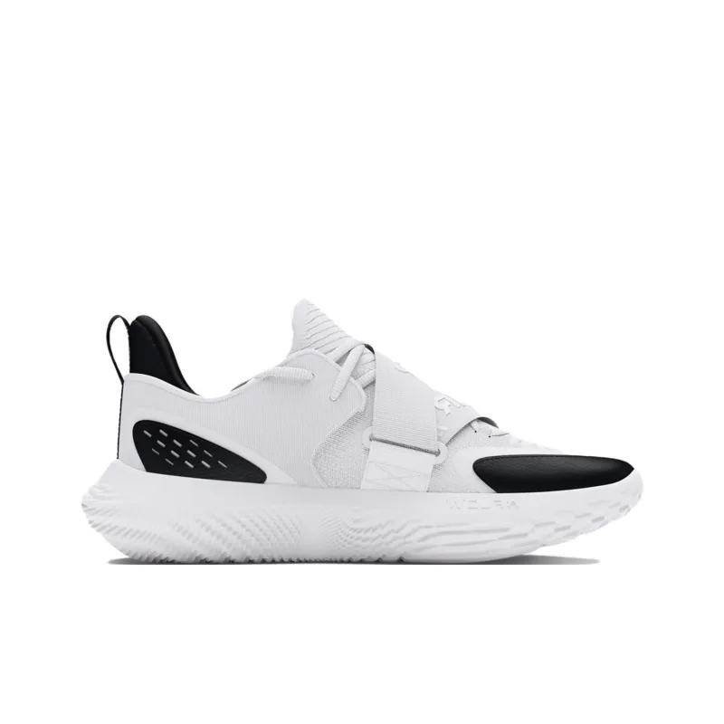 Under Armour Anti Slip Wear Resistant Low Top Basketball Shoes Unisex White-1