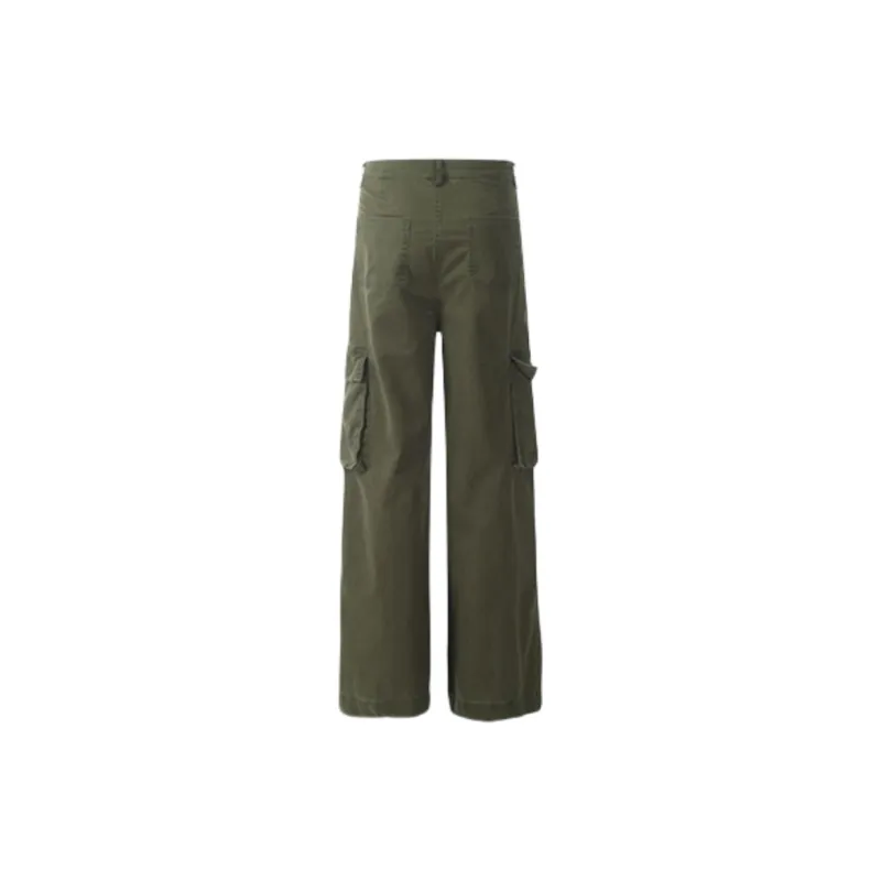 Vine Color Cargo Pants Women's-3
