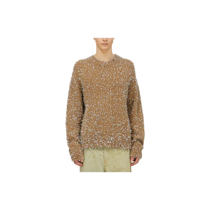 MSGM Metallic Detailing Crew Neck Jumper-1