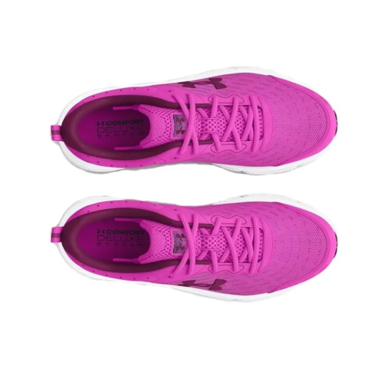 Under Armour Charged Assert 10 Durable Breathable Low Top Running Shoes Women's Red-3