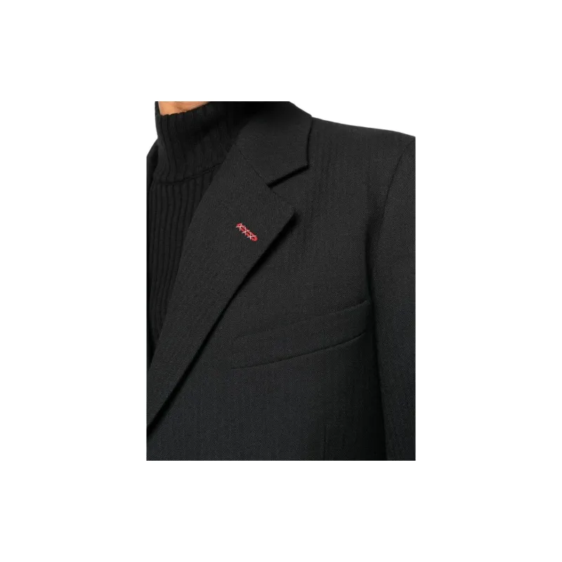 Maison Margiela Herringbone Single Breasted Blazer-4