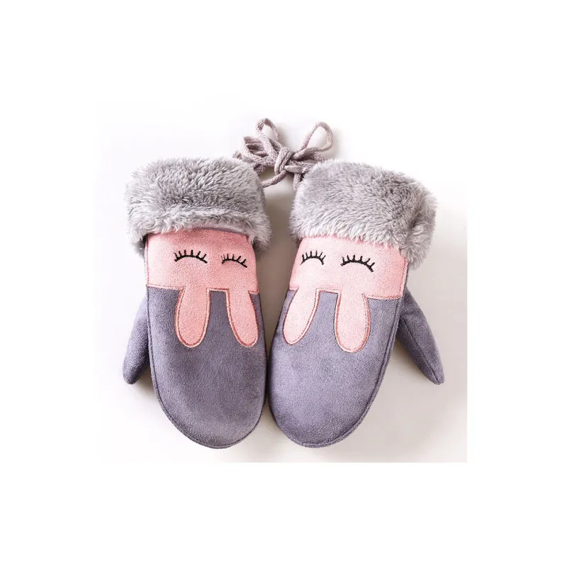 Yamaichi Maru Suede Knit Gloves Kids'-3