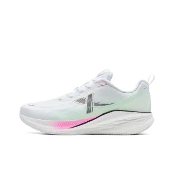 XTEP Speed 5.0LITE Anti Slip Wear Resistant Low Top Casual Running Shoes Women's White Green Pink