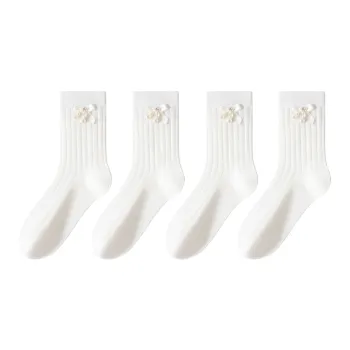 MIIOW Trend Party Series Mid Calf Socks Women's 4 Pack
