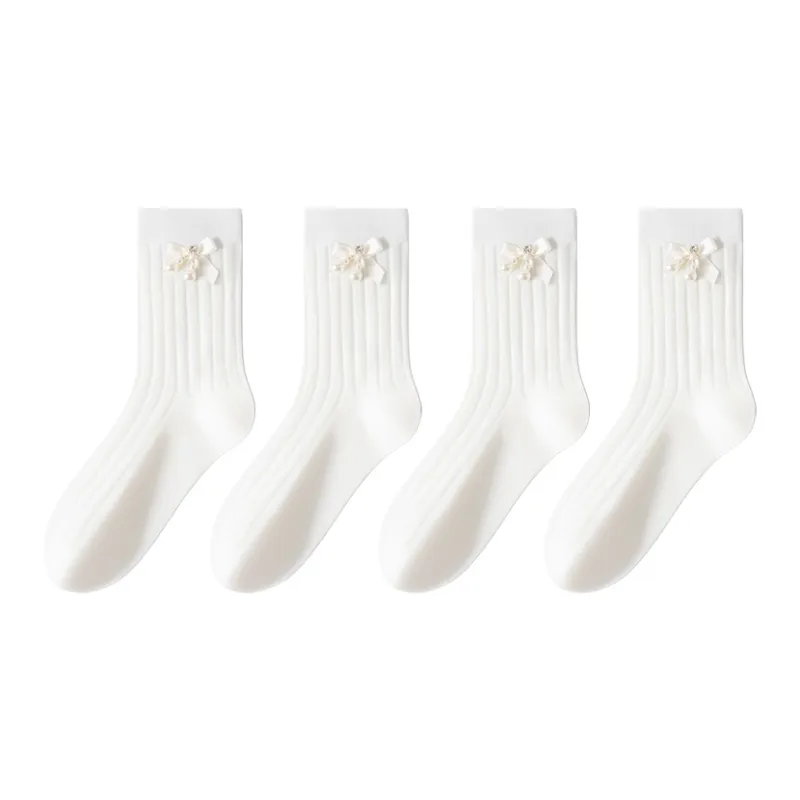 MIIOW Trend Party Series Mid Calf Socks Women's 4 Pack-0
