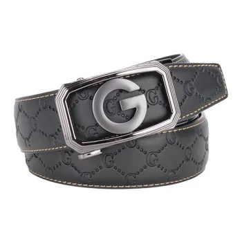 NINE NAIL Cow Leather Genuine Leather Leather Belts Men's Width: 3.5cm