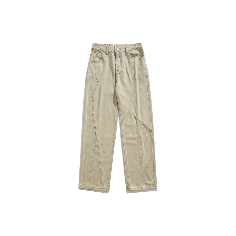 TONYKRZ Jeans Unisex Yellow Mud-1