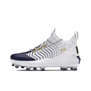 Under Armour Harper Durable Breathable Mid Top Baseball Shoes Men's White