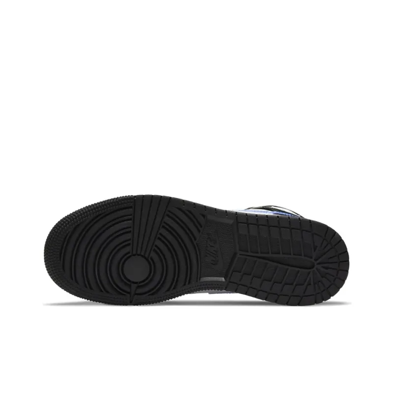 Jordan 1 Mid Black Racer Blue White GS-6