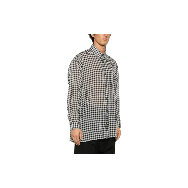 OUR LEGACY Darling Checkerboard-print Shirt-4