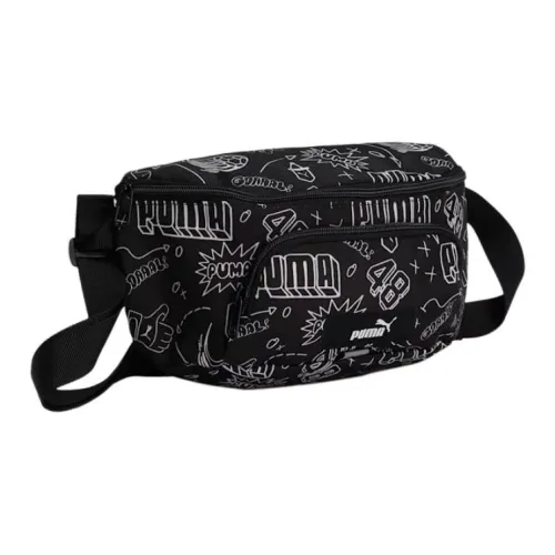 PUMA Polyester Fanny Pack Unisex Black White