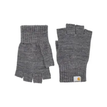 Carhartt WIP Acrylic Fabric Knit Gloves Unisex Gray