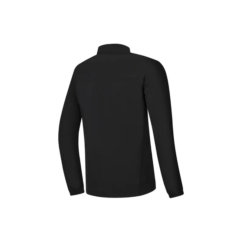 QIAODAN Mountain God Series Trench Coat Men's Black-1