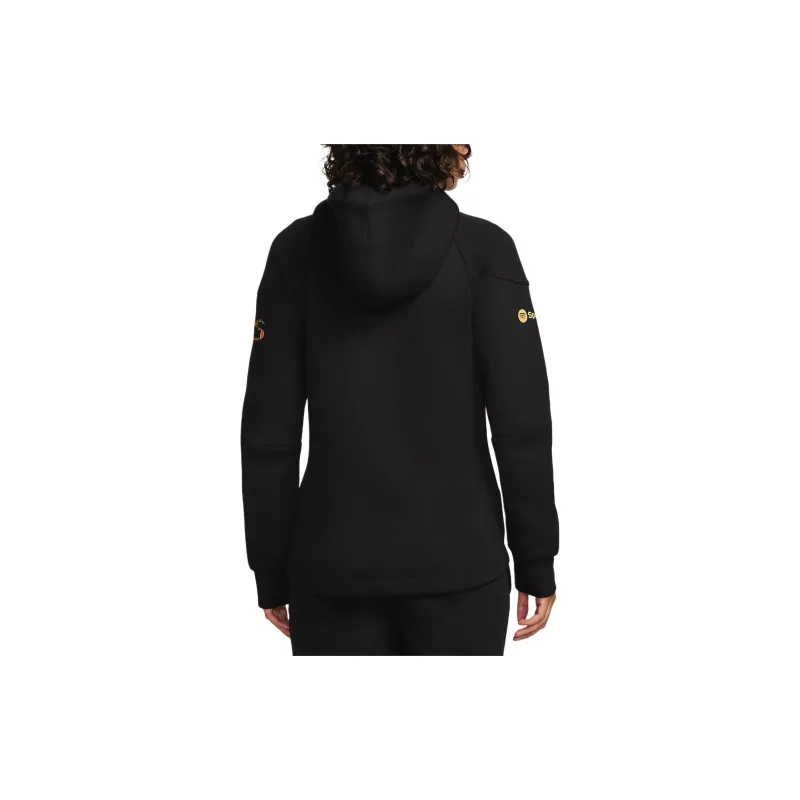 Nike FC FW24 Barcelona Tech Fleece Windrunner Jackets Coats Women's Black-1