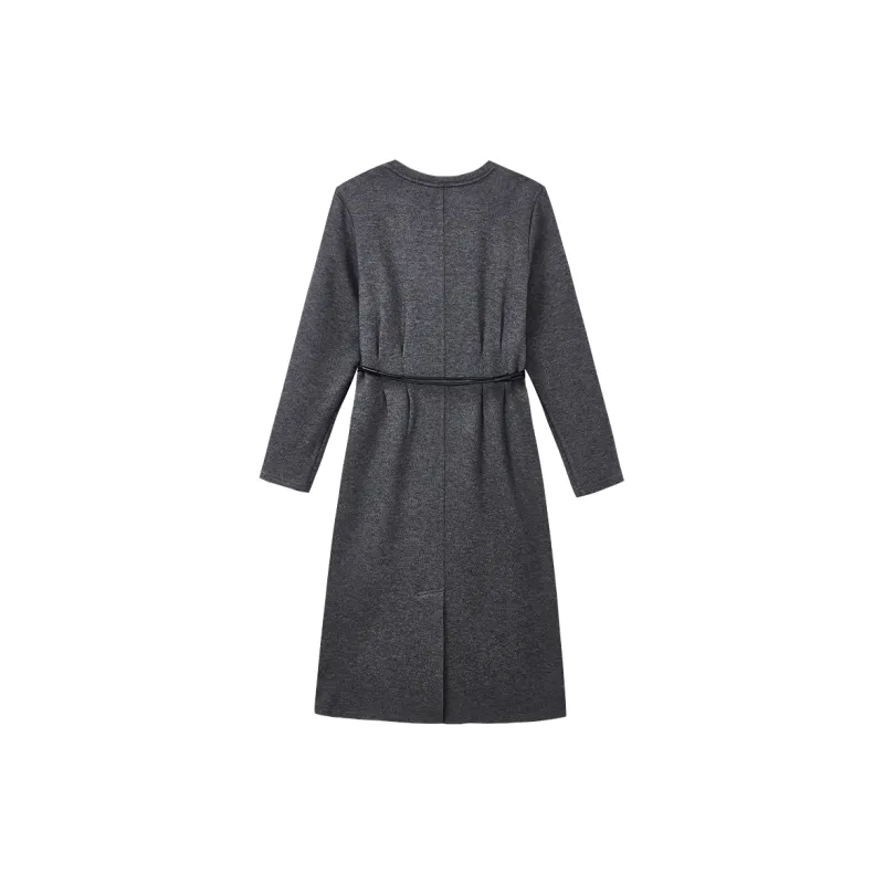 Yu Qianwen Long Sleeved Dresses Women's Premium Gray-1