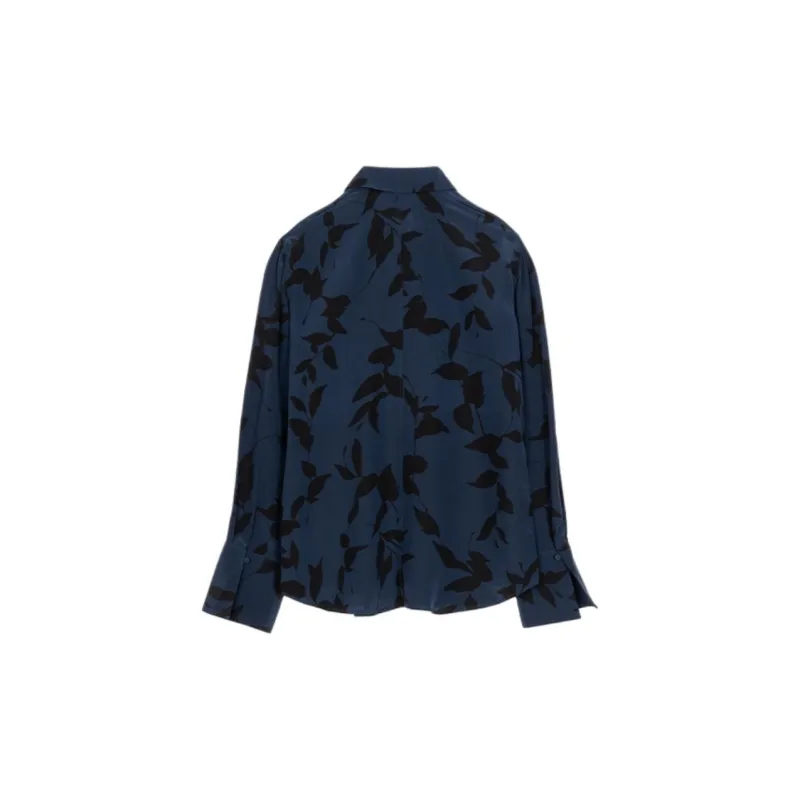 CLUB MONACO Shirt Women's Dark Blue Print-1