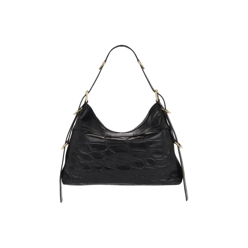 Givenchy Voyou Leather Regular Handbag Women's Black-2