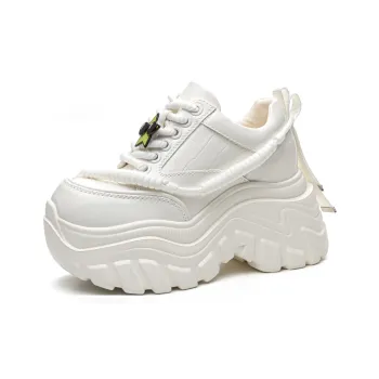 Shoe Cabinet Floral Language Low Top Chunky Sneakers Women's