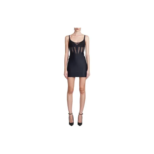 Mugler Slip Dresses Women's Black