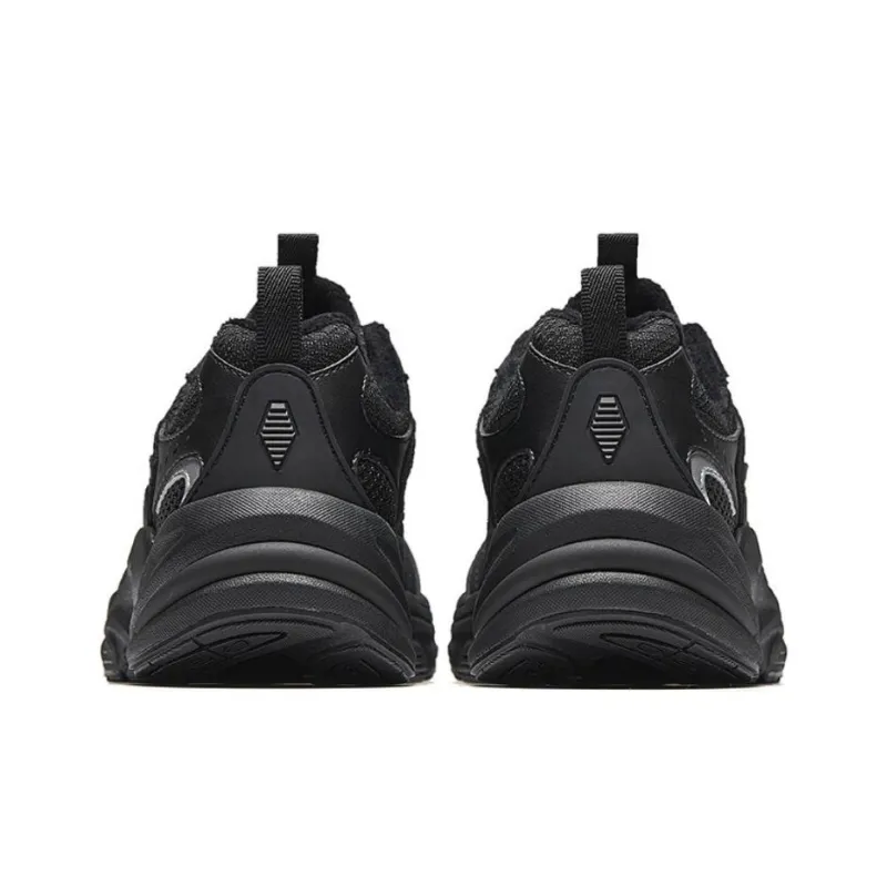 Anta Cushioning Slip Resistant Low Top Casual Running Shoes Women's Black-3