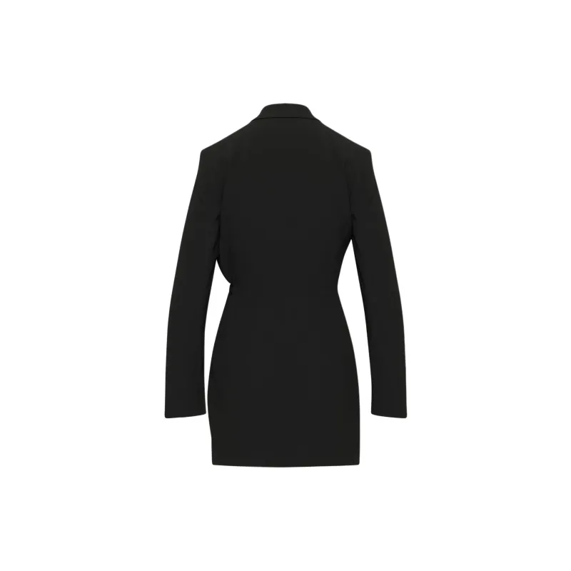 ARITZIA Babaton Pavillion Dress Long-Sleeved Dresses Women's BLACK/Black-1