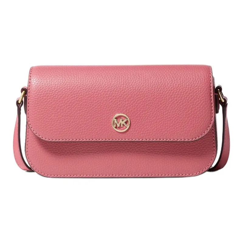 MICHAEL KORS Jet Set Travel Litchi Grain Leather Shoulder Bag, Crossbody Bag Trumpets Women's Light Berry Sorbet-0