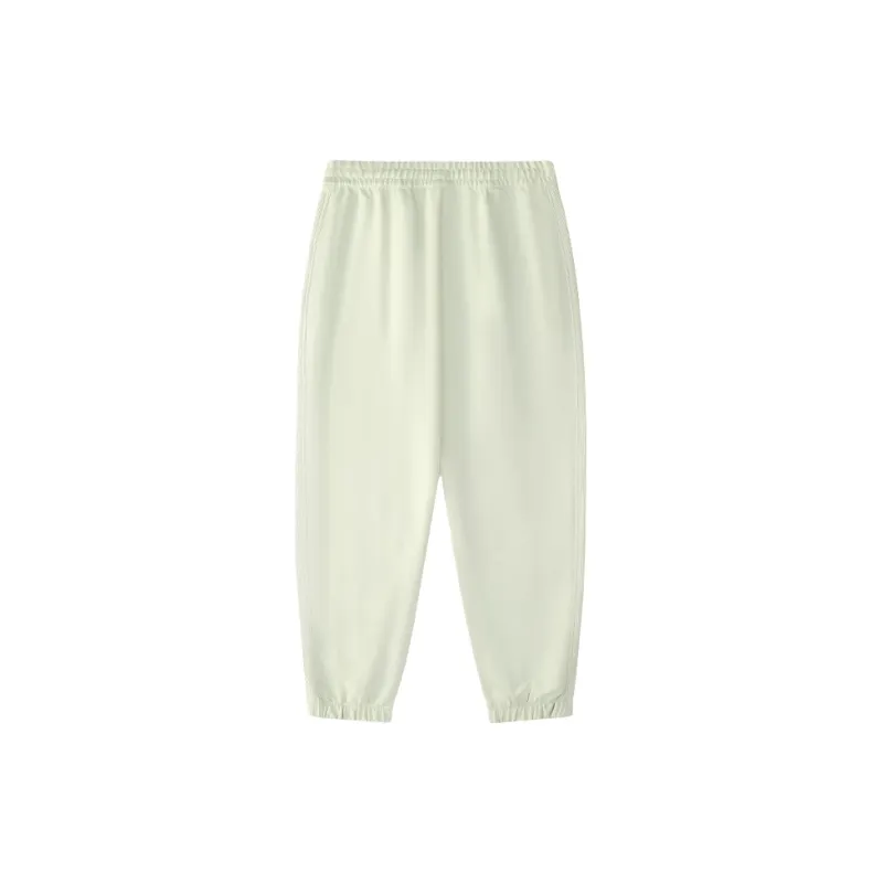 FILA FUSION Knitted Sweatpants Women's Beige Celadon Blue-1