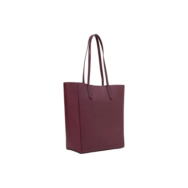 MICHAEL KORS Cow Leather Tote Bag, Shopping Bag, Shoulder Bag, Handbag Tubas Women's Burgundy-2