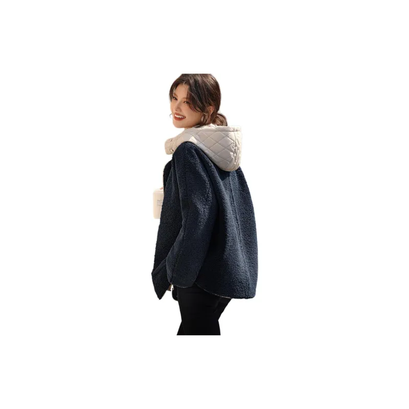XWI Puffer Jacket Women's Navy Blue-1